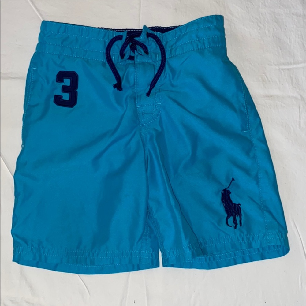 Boys polo swim trunks
